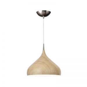ZARA Dome Shape Pendant Light | Oak Wood