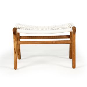 Zen Lazy Chair Ottoman | White | PREORDER