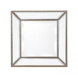 Zeta Wall Mirror | Small | Antique Silver