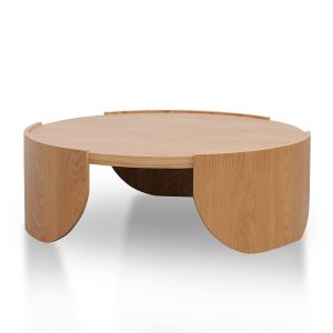 Zoey 1.1m Round Coffee Table | Natural
