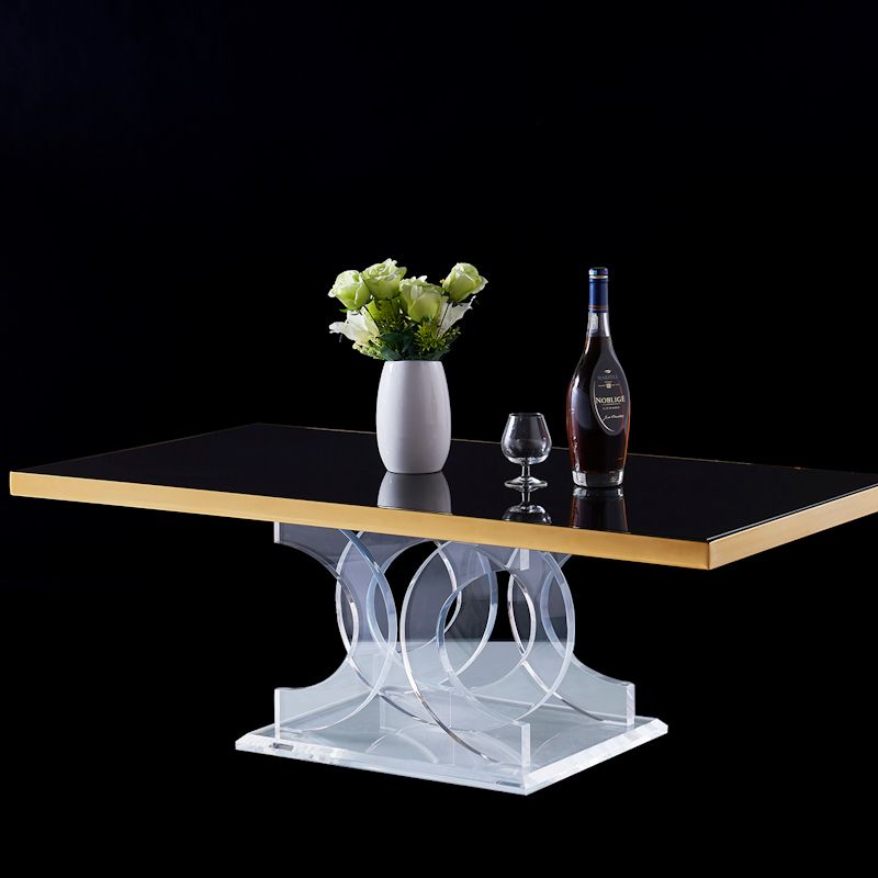 Infinity Lucite Acrylic Rectangle, Lucite Coffee Table Au