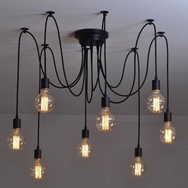 8 Heads Thomas Edison Bulb Chandelier Pendant Light