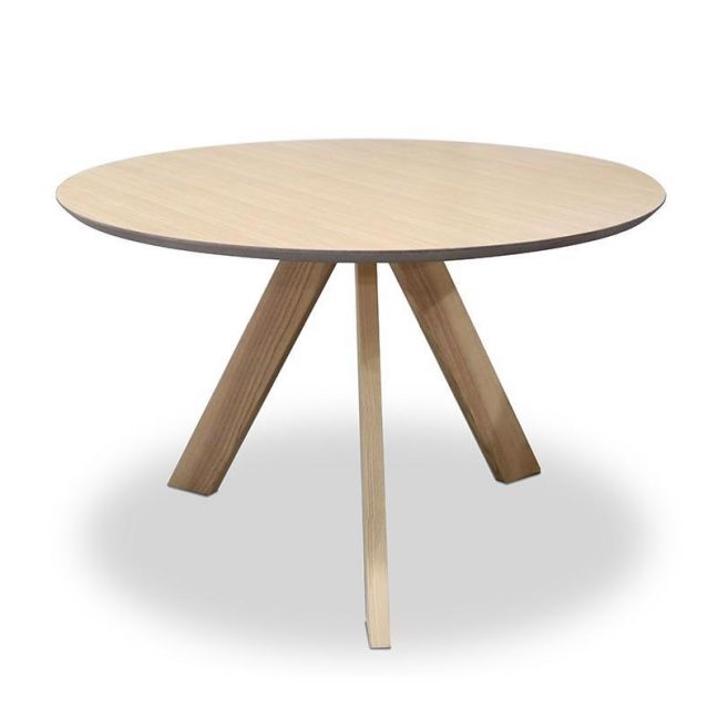 Ace Round Dining Table | 120cm | Natural Oak | Modern Furniture