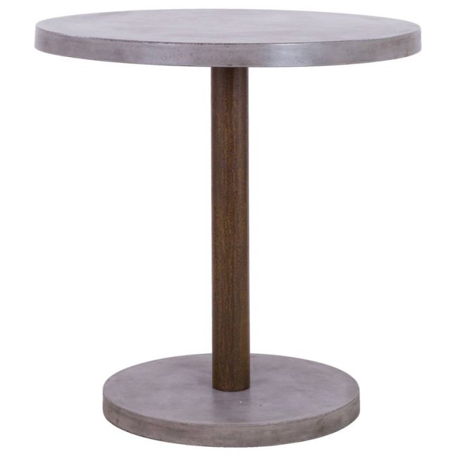 Alfons 90cm Concrete Bar Table, Dark Grey | Schots