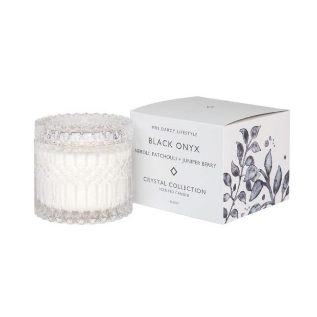 Black Onyx Candle by Mrs Darcy | Neroli, Patchouli and Juniper Berry