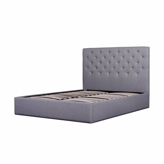 Candace Fabric Bed Frame | King | Lunar Grey