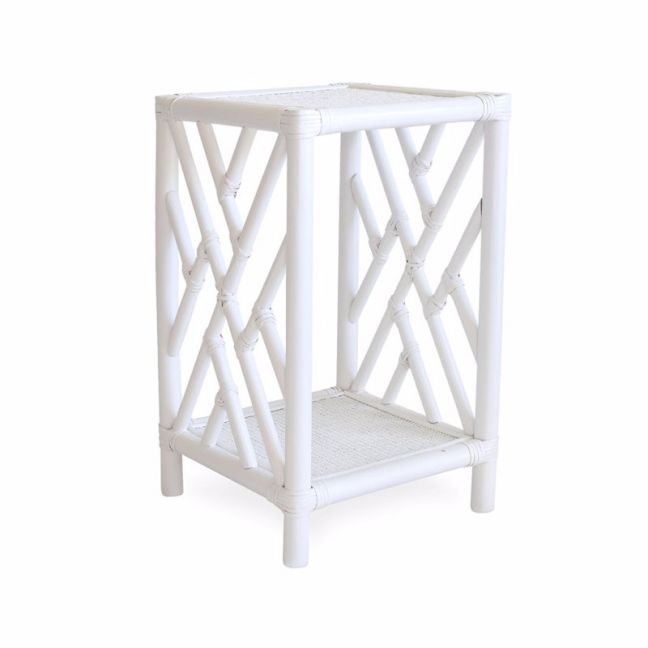 Chippendale Side Table | White | by Black Mango