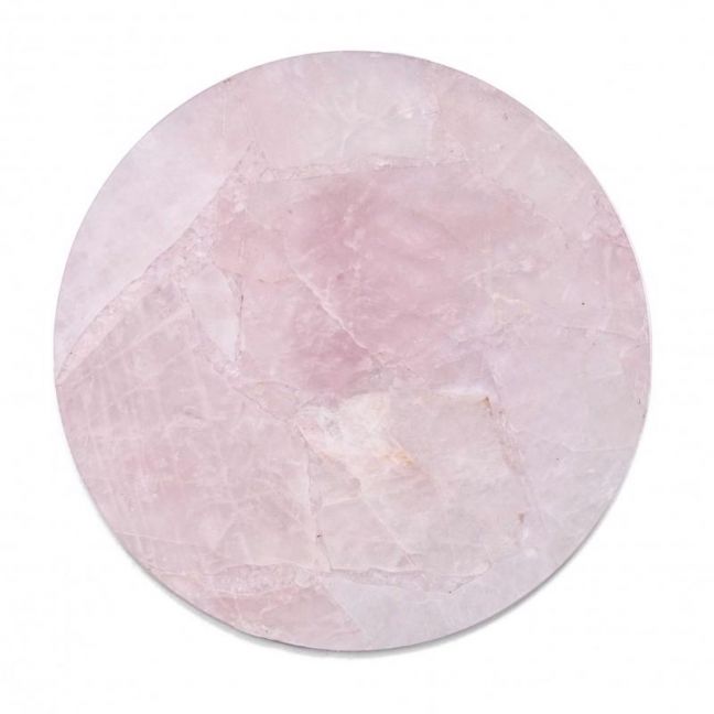 Crystal Circle Tray | Rose Quartz
