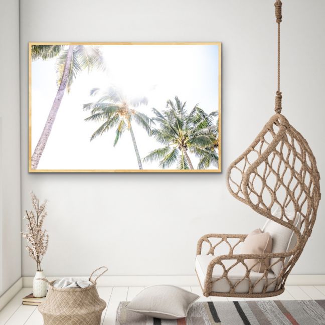 Daydream Island Boho Palm Tropical Wall Art Or Canvas Print - Tropical Wall Decor Palm