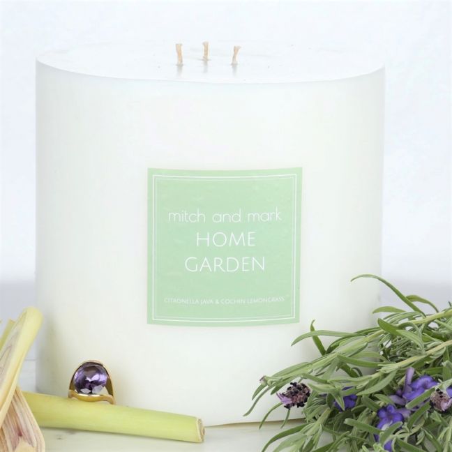 GARDEN essential oil candle Pillar | Limited Edition | Personally signed by Mitch and Mark