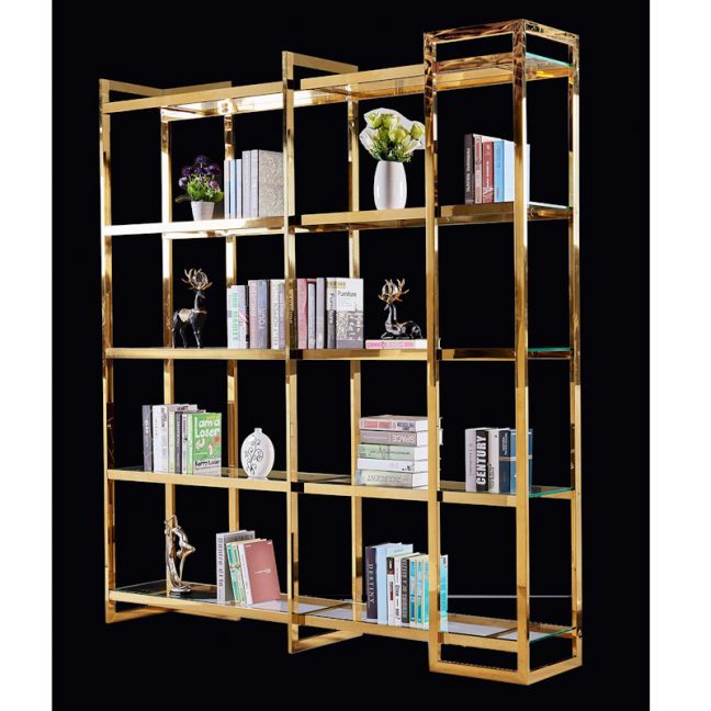 Harriott Rectangle Large Open Metal Bookshelf | Customisable
