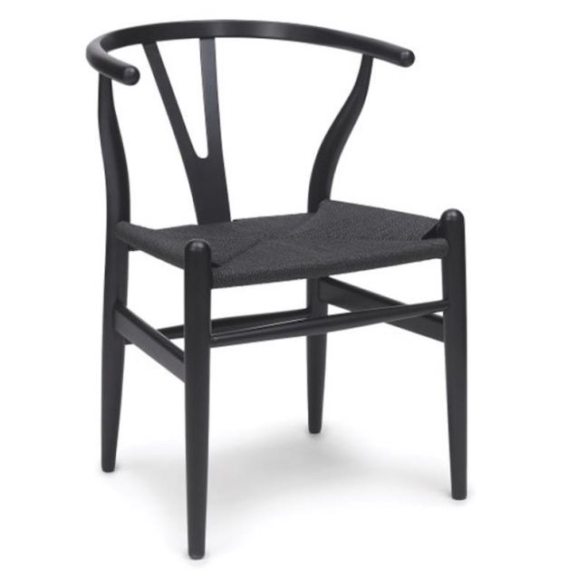 Inspire Dining Chair | Black Frame | Black Cord Seat