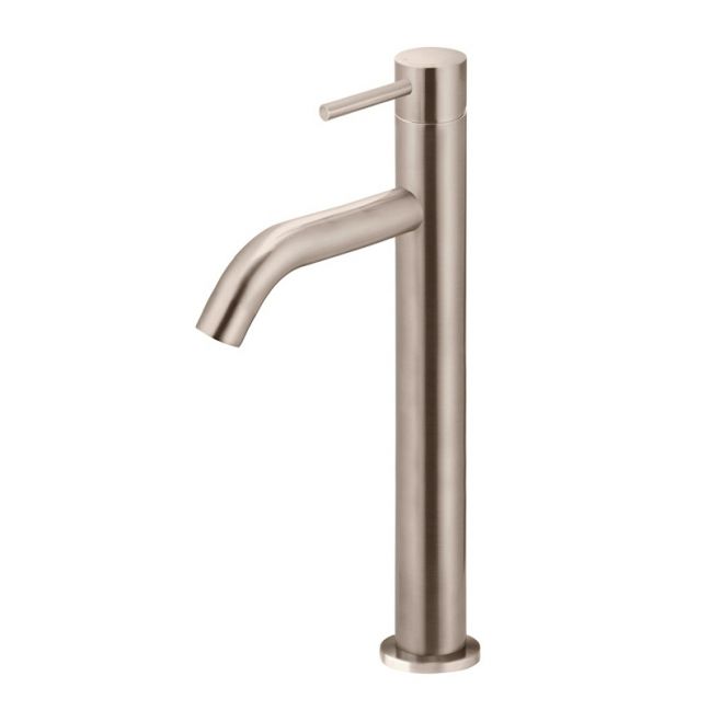 Meir Piccola Tall Basin Mixer Tap with 130mm Spout | Champagne | MB03XL.01-CH
