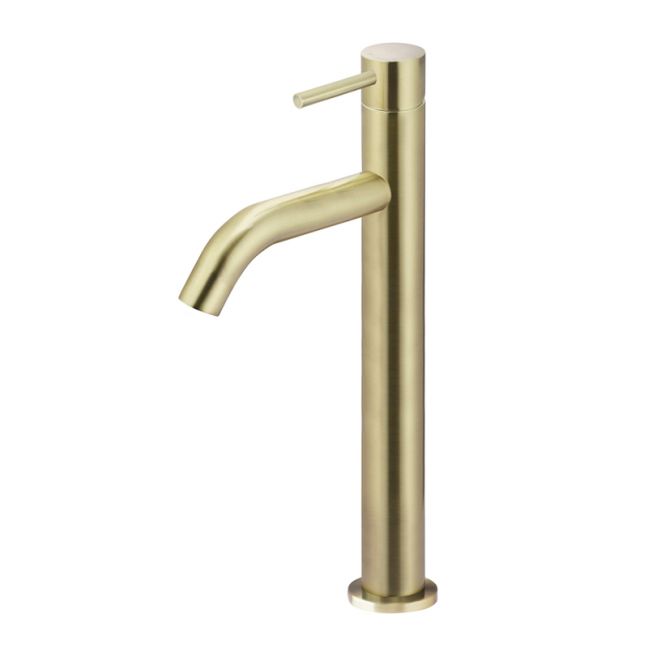 Meir Piccola Tall Basin Mixer Tap with | 130mm Spout | PVD Tiger Bronze | MB03XL.01-PVDBB