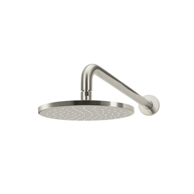 Meir Round Wall Shower | 250mm Rose | 400mm Arm | Brushed Nickel | MA0905-PVDBN