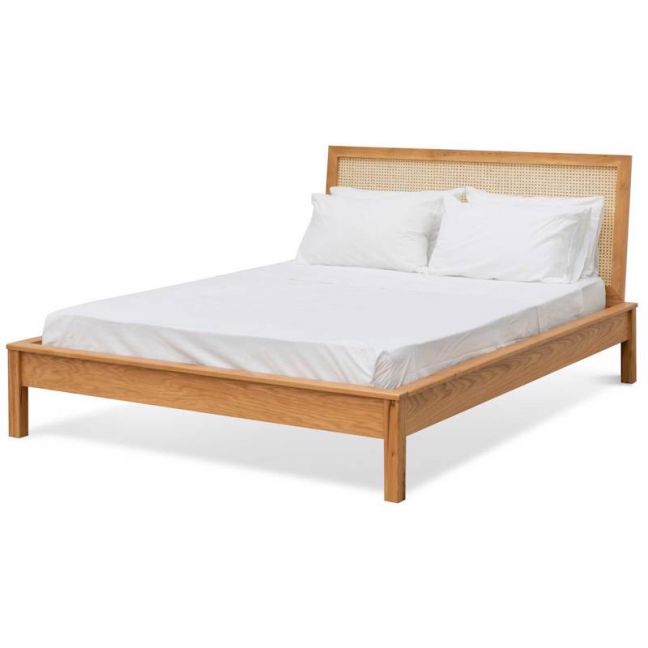Molina Wooden Queen Sized Bed Frame | Natural
