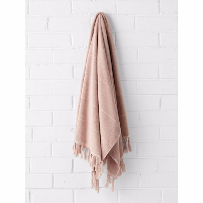 Paros Bath Towel | Pink Clay | by Aura Home