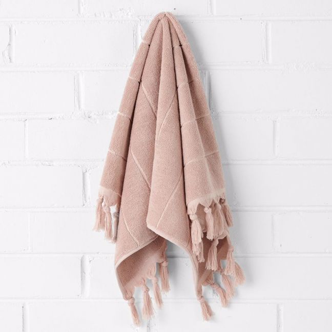 Paros Hand Towel | Pink Clay | by Aura Home