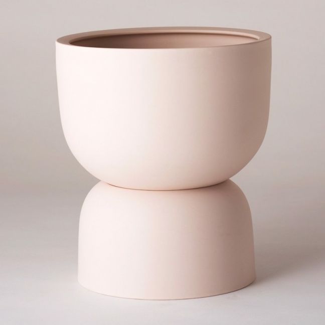 Raw Earth Plant Stand Pot by Angus & Celeste | Rock Salt Pink