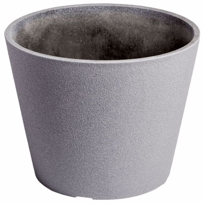 Rendered Grey Planter Pot | 25cm