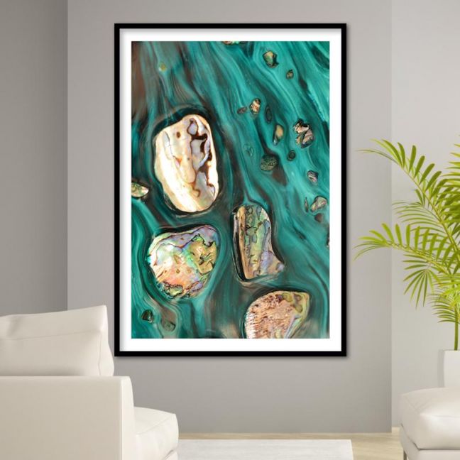 Rise Above Tide 3 Coastal Shells Artwork | ACRYLIC Limited Edition Print | by Antuanelle